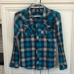 Quiksilver youth button shirt